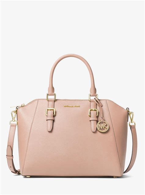 michael kors ciara medium saffiano leather satchel|michael kors tragetasche.